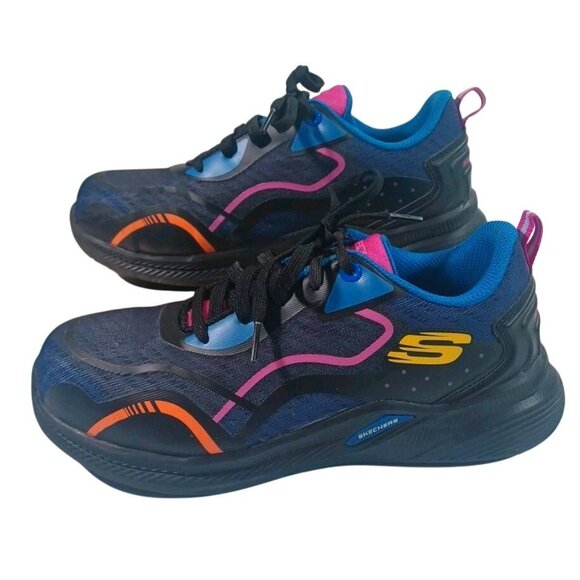 Skechers Carbix Carbon Toe Women's 7.5 EU 37.5 Blue Athletic Work Shoes Sneakers - Picture 4 of 9